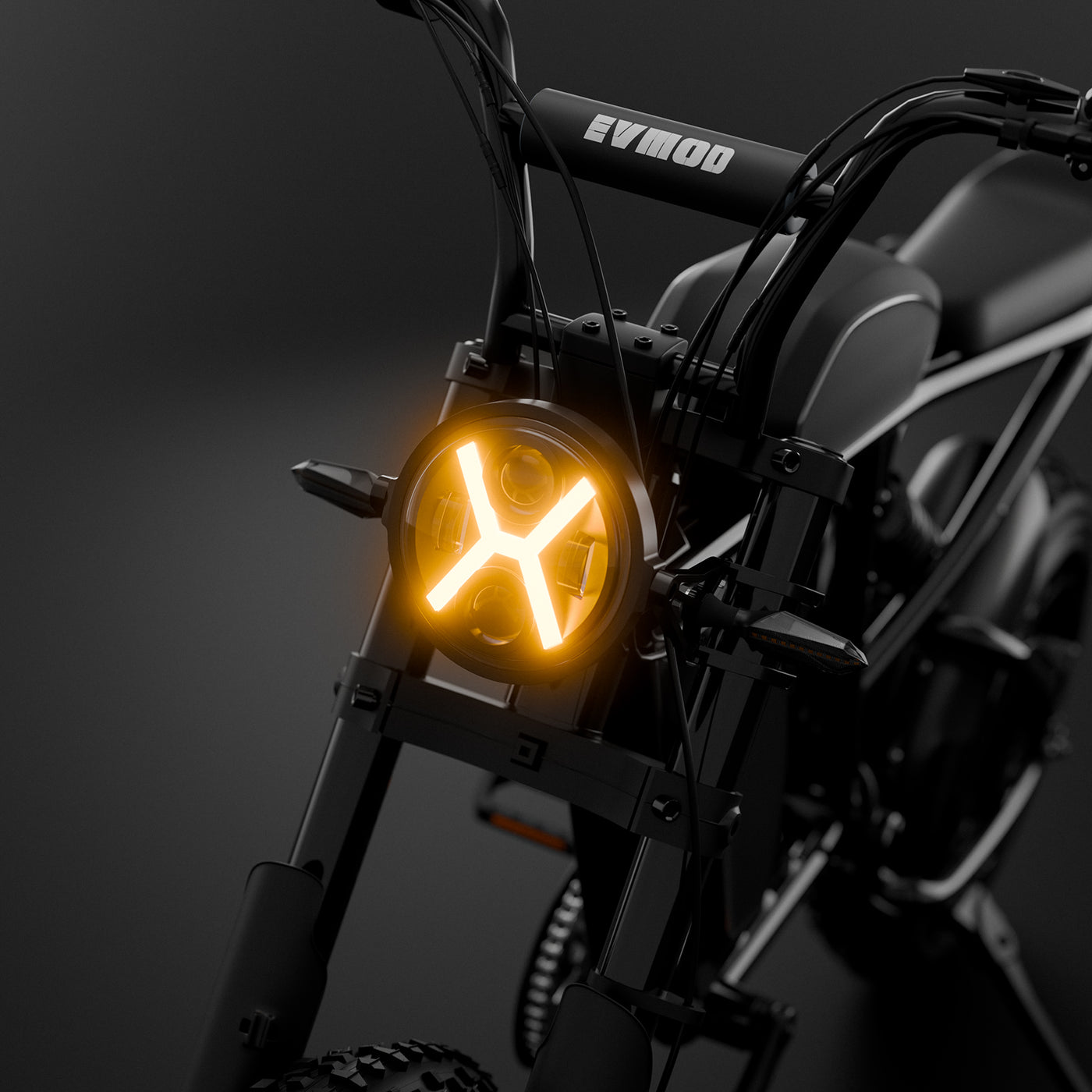 New X-Shaped LED Headlight Fits Super73 / E-Bikes