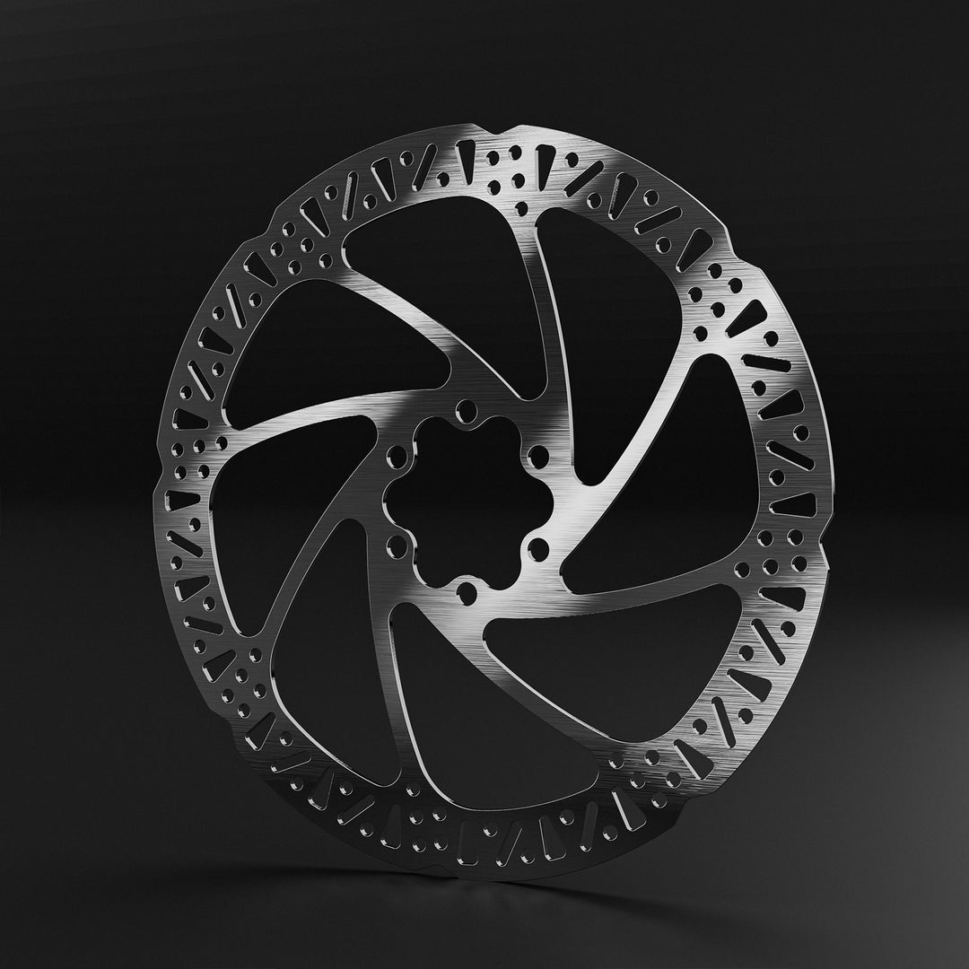 High-Performance 180mm Silver Disc Brake Rotor – Lightweight