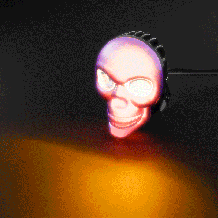 Skull Multi-Function Spotlight Headlight – EVMOD