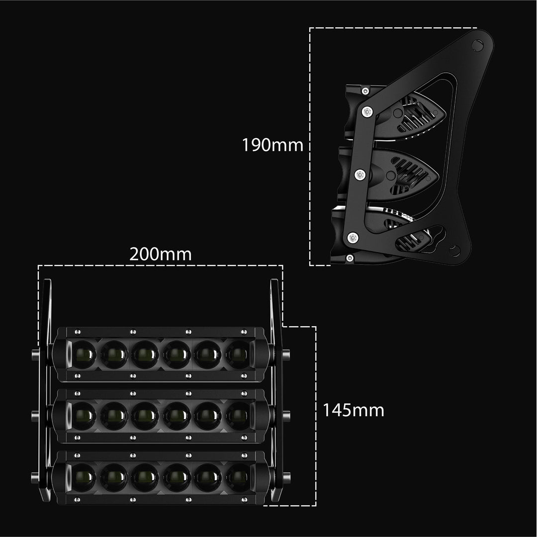 3 Riga LED Headlight Kit for Super73 – EVMOD