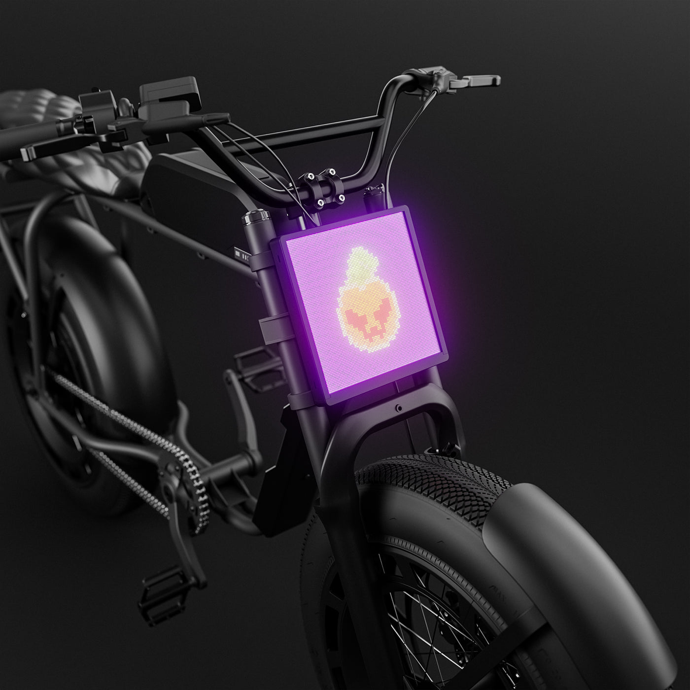 Custom LED Display Screen for E-Bike Halloween Limited Offer - Perfect for Group Ride Out!