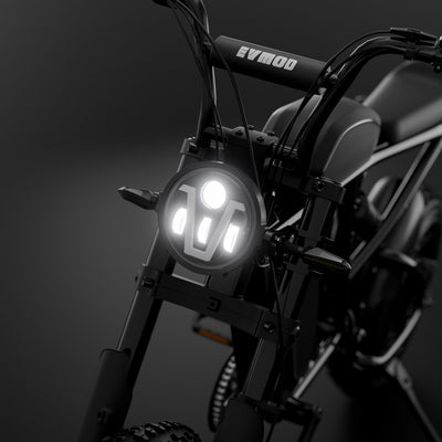 V-Shaped LED Headlight Kit | Fits Super73 / E-Bikes | 12V Power Supply