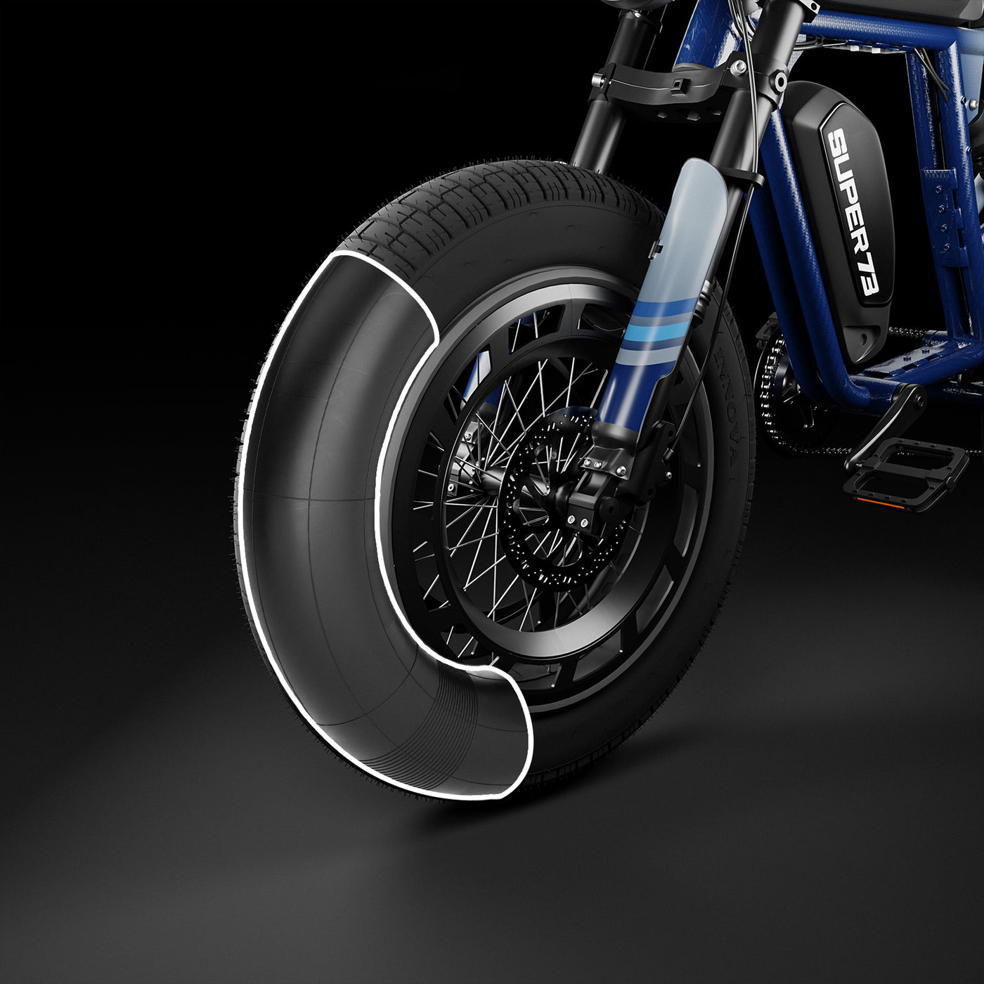 20×4.5/5.0 Fat Tire Inner Tube – Straight Valve