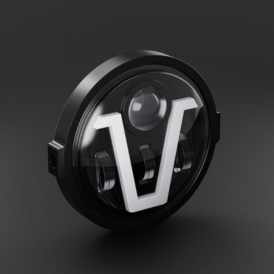 V-Shaped LED Headlight Kit | Fits Super73 / E-Bikes | 12V Power Supply