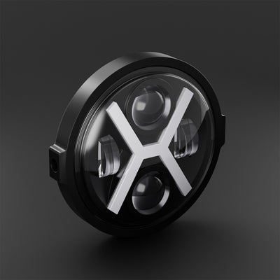 New X-Shaped LED Headlight Fits Super73 / E-Bikes