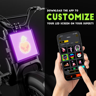 Custom LED Display Screen for E-Bike Halloween Limited Offer - Perfect for Group Ride Out!