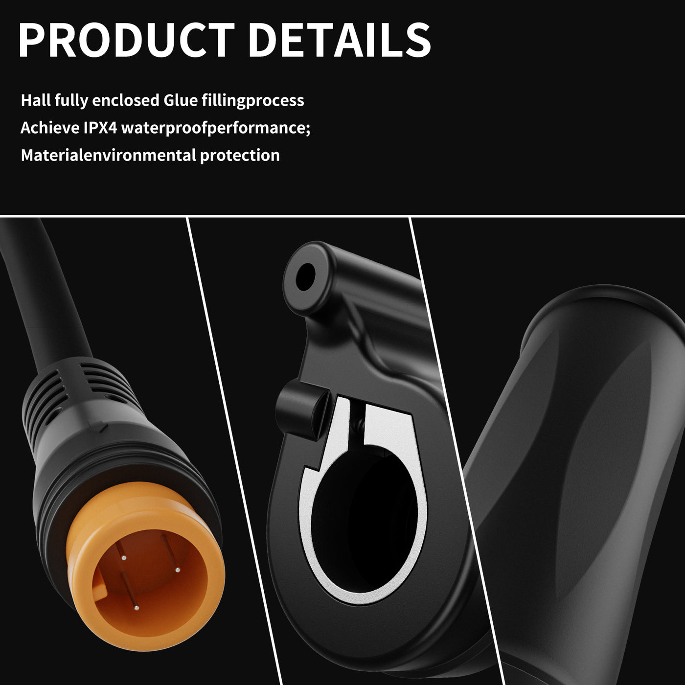 Ebike Classic Grip Throttle – Male 3P End