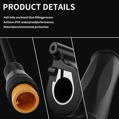 Ebike Classic Grip Throttle – Male 3P End