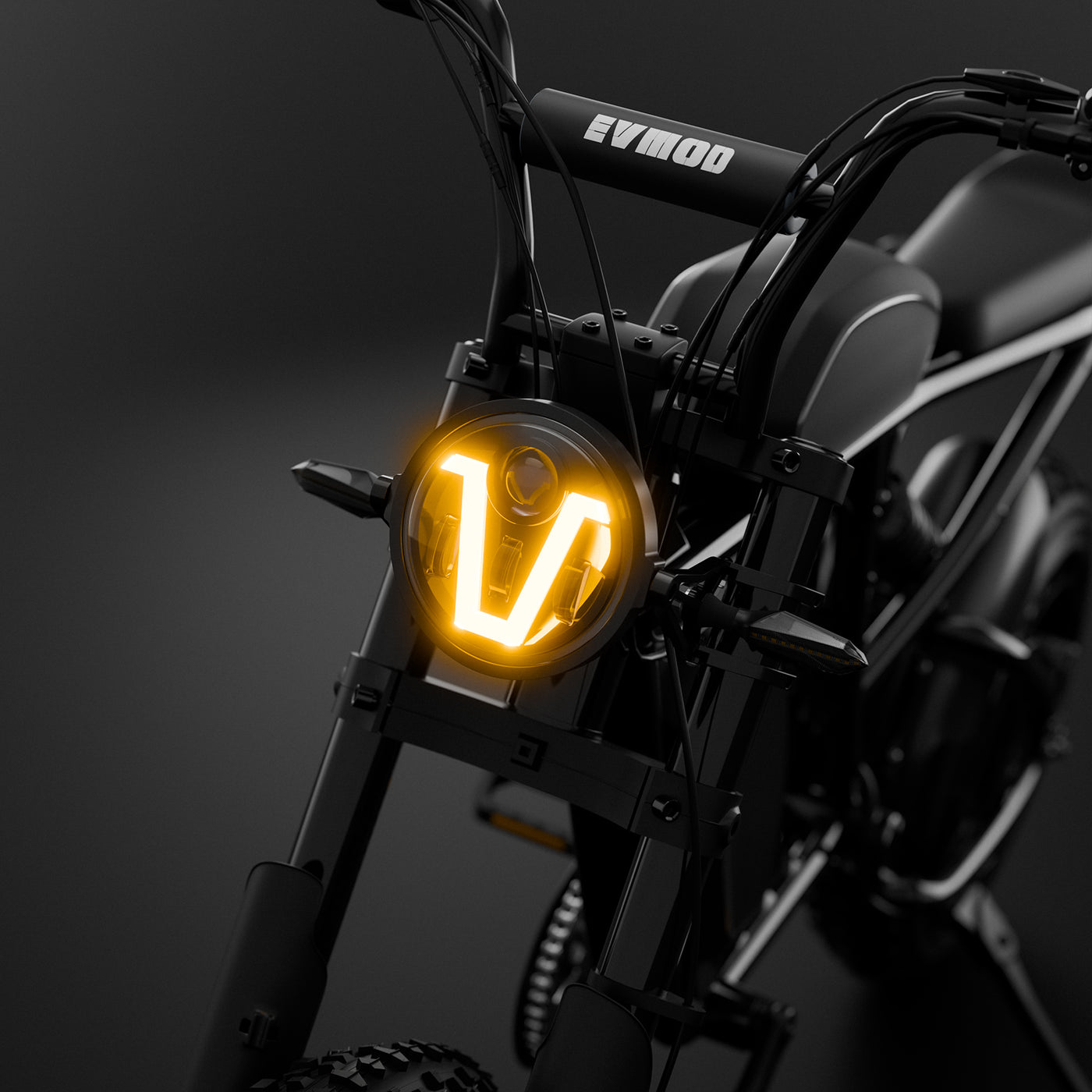 V-Shaped LED Headlight Kit | Fits Super73 / E-Bikes | 12V Power Supply