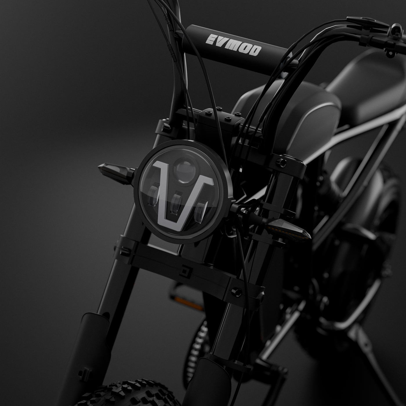 V-Shaped LED Headlight Kit | Fits Super73 / E-Bikes | 12V Power Supply