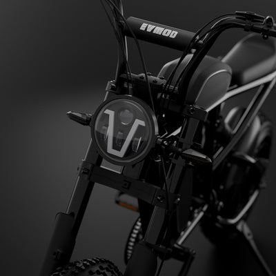 V-Shaped LED Headlight Kit | Fits Super73 / E-Bikes | 12V Power Supply