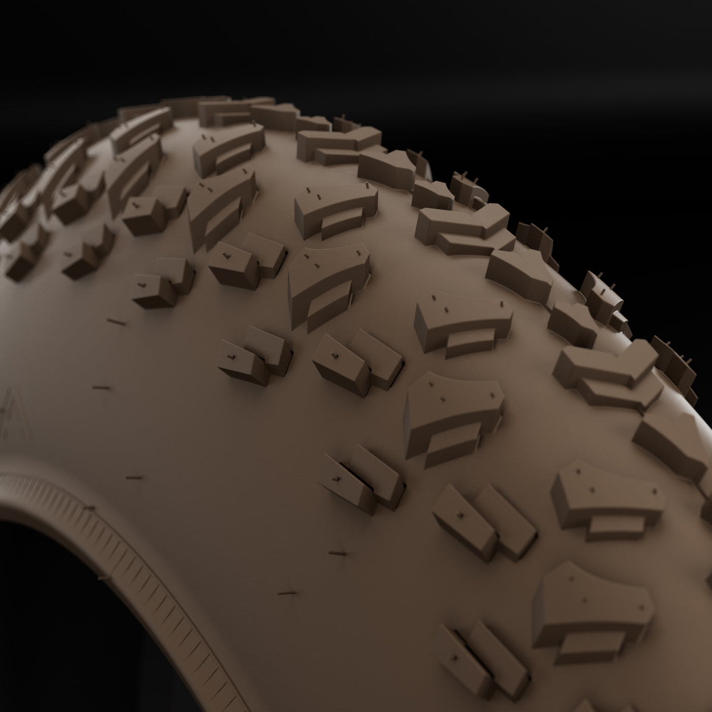 20 x 4.0” Brown Snow Shoe Fat Tire